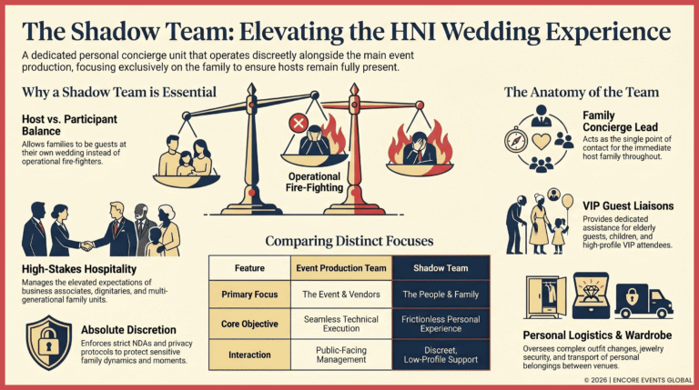 The Role of a Shadow Team Concierge for HNI Wedding Families