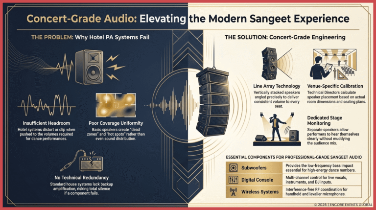 Why Your Sangeet Needs Concert-Grade Line Array Audio